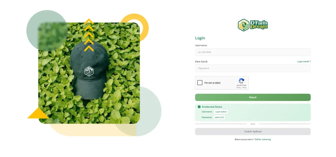 Tangkapan layar Farm Dream Client