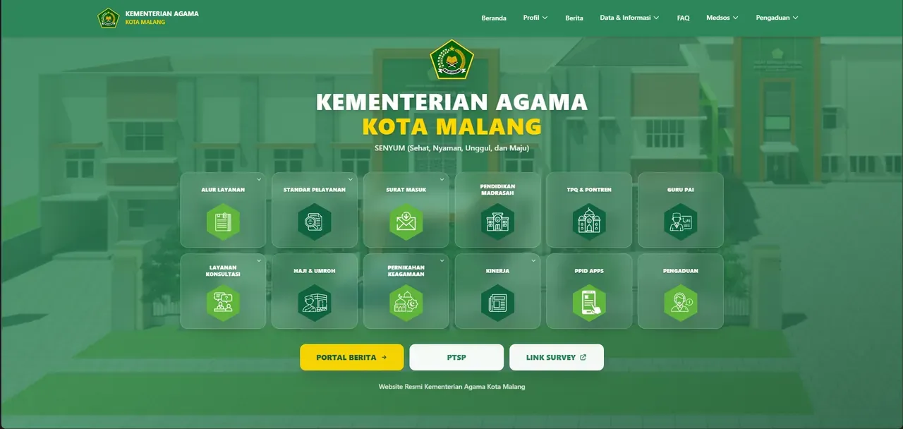 Tangkapan layar Kemenag Kota Malang Remake